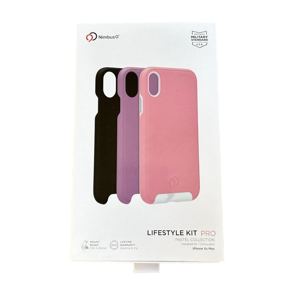 Nimbus9 lifestyle kit pro 2 cases pink & black covers iPhone XS Max